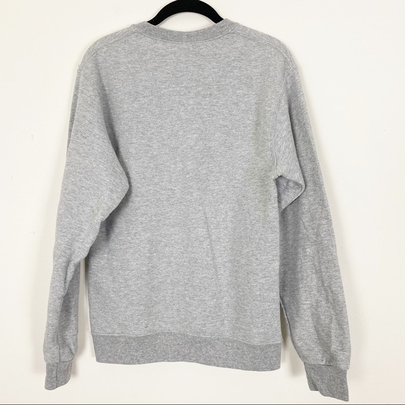 MOM LIFE Buffalo Plaid Cozy Crewneck Popover Sweatshirt Small Oversized Casual - Picture 5 of 6